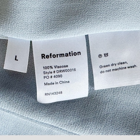 Reformation Garnet Wrap Floral Print Mini Dress Size: Large - Picture 6 of 9